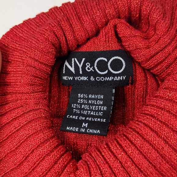 🚫SOLD🚫 VTG 90s NY & Co turtleneck sweater - Picture 4 of 6